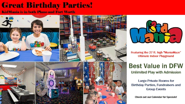 KidMania - Plano and Fort Worth Birthday Parties